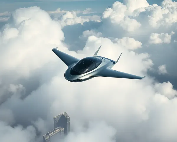 KTR Soaring Through Cloudy Cityscape