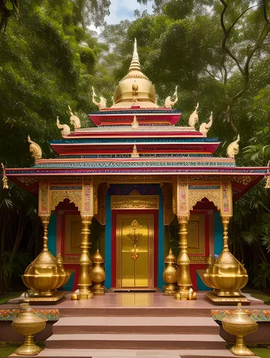 Kaliamman Temple with Intricate Carvings and Vibrant Colors