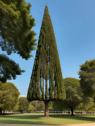 Karadi Tree Standing Tall in City Park