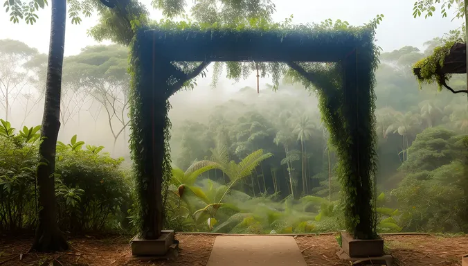 Kavadi Reclaimed by Nature in Lush Jungle Setting