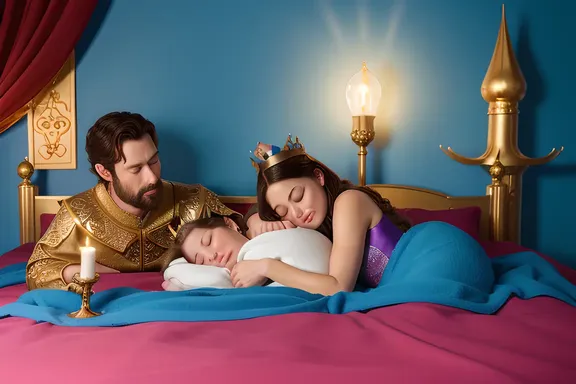 King and Queen's Soft Zzzzz Fills Magical Kingdom
