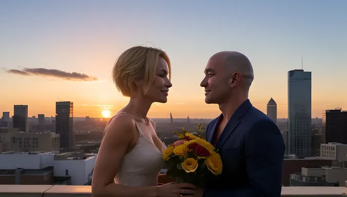 Krillin and Android 18 Share Tender Moment