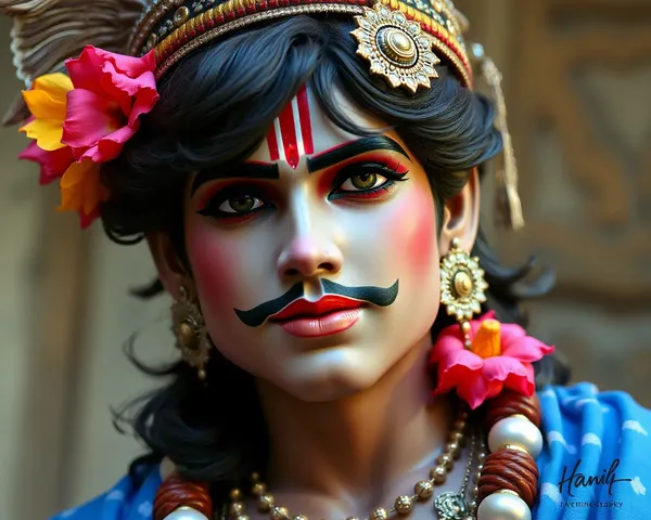 Krishna and Arjun Images of Indian Epic Heroes