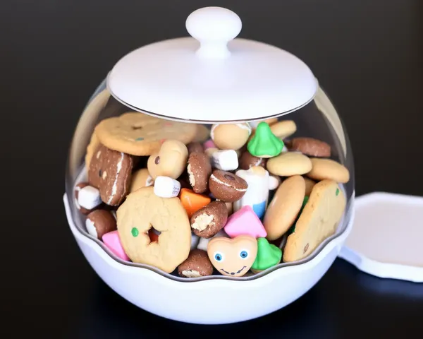 Kular Shaped Cookie Jar with Sweet Treats
