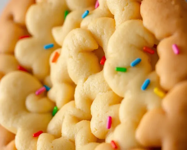 Kular Shaped Cookie with Colorful Sprinkles Details