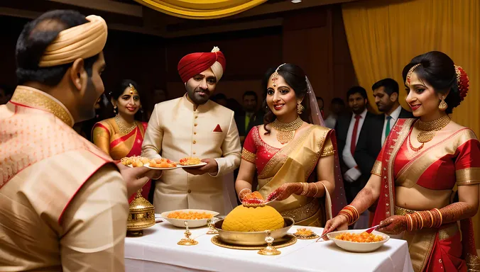 Laddu at Traditional Indian Wedding