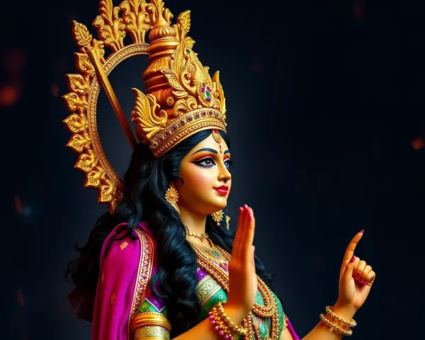 Lakshmi Devi Images in Vibrant Traditional Attire