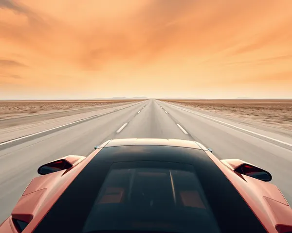 Lamborghini Sian Cruises Down Deserted Highway