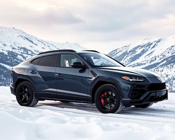 Lamborghini Urus with iPhone 13 Pro Max Winter Wonderland