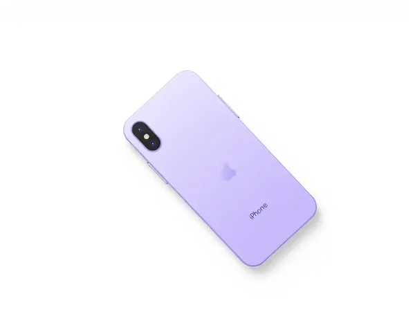 Lavender iPhone with Subtle Gradient Effect