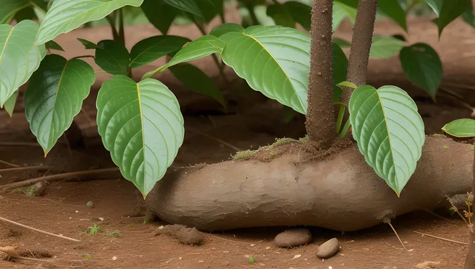 Legume Plant with Nitrogen-Fixing Bacteria Nodules