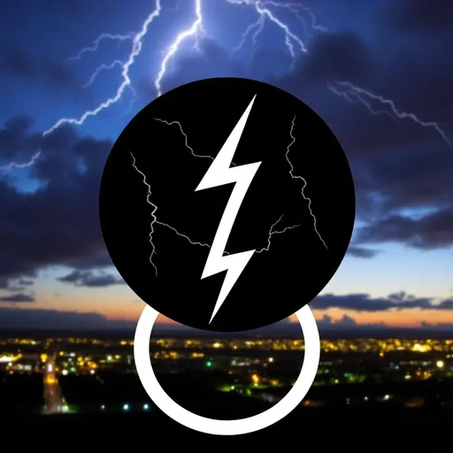 Lightning Icon: A Representation of Nature's Fury