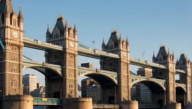 London Bridge Gothic Revival Architecture Close-Up