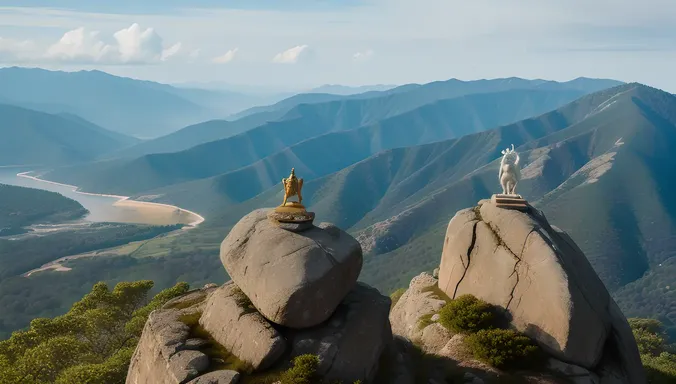 Lord Shiva's Connection to Nature: Rocky Outcropping