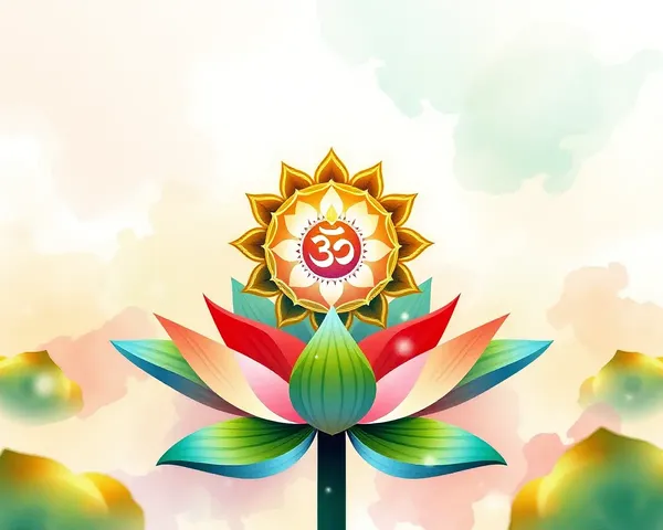 Lotus Flower Shanku Chakra Namam for Spiritual Growth.