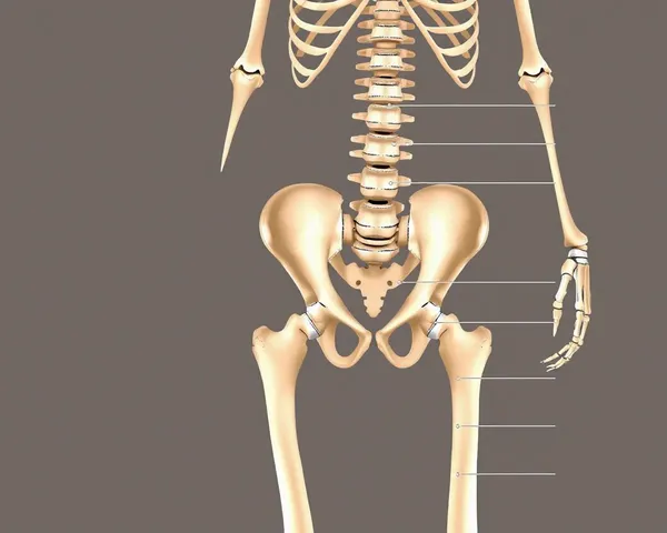 Lower Body Bones Unlabeled Human Skeleton Diagram