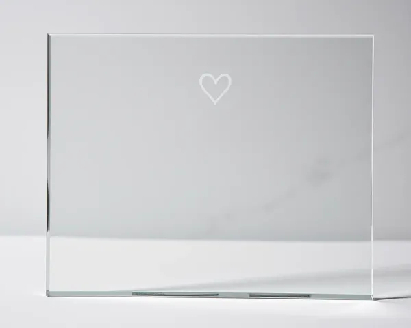 Luxurious Glass Frame Makes 1st Anniversary Photo Shine