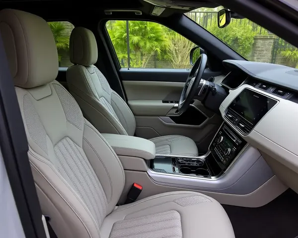 Luxurious Interior of Range Rover Velar Features Premium Leather