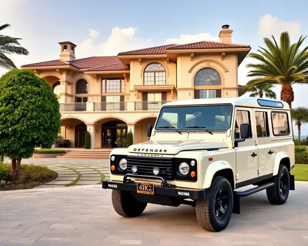 Luxurious Land Rover Defender Villa Landscape View