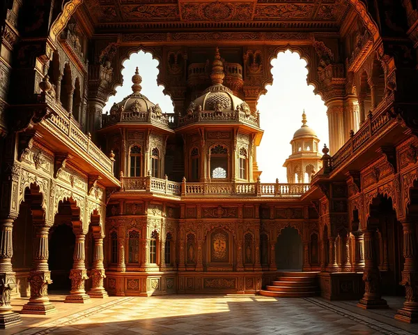 Luxurious Palace Background for Pandit's Visiting Card