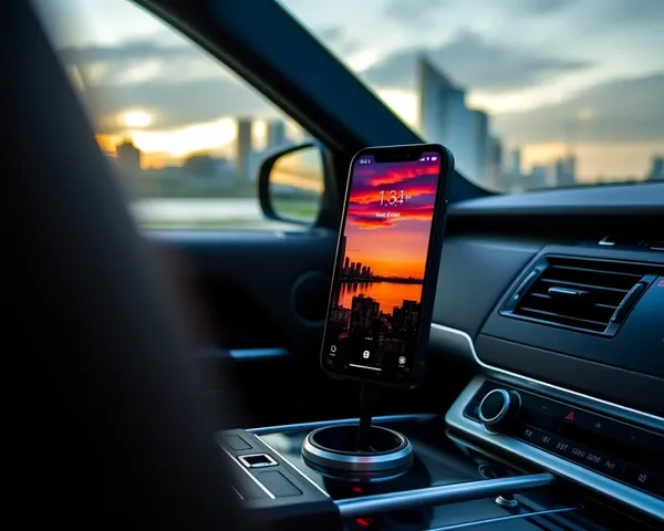 Luxurious Range Rover Interior with Cityscape