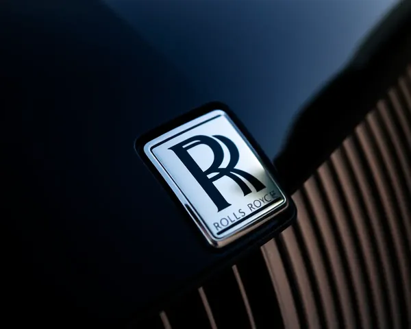 Luxurious Rolls-Royce Logo on Black Background with Texture