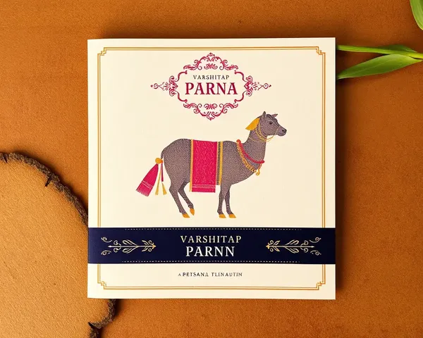 Luxurious Varshitap Parna Illustration on Rich Textured Background