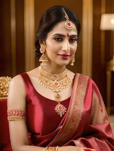 Luxurious x Bhabhi Photo Shoot with Opulent Setting