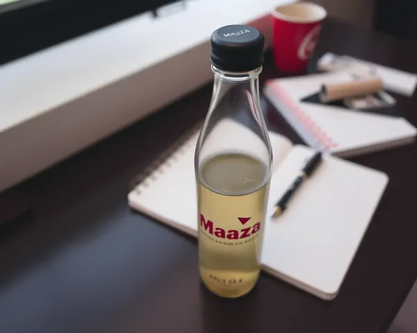Maaza Bottle on Desk for Study Break