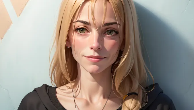 Madeleine McCann's Faint Smile on Portuguese Tile Background