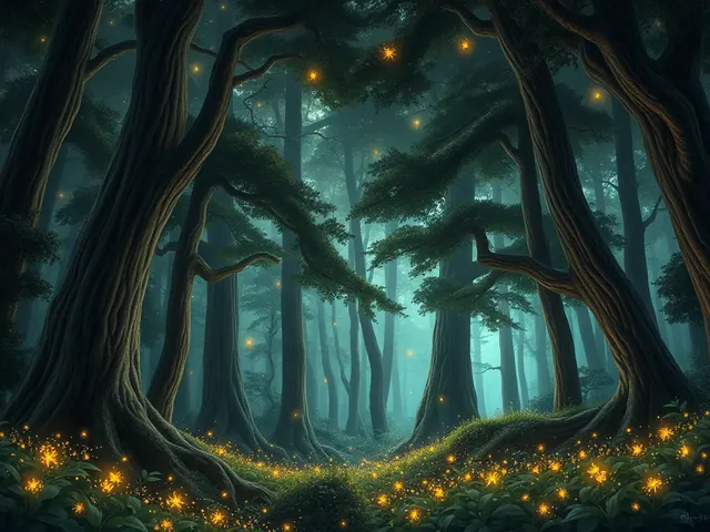 Magical Forest with Enchanting Zzz's in the Air