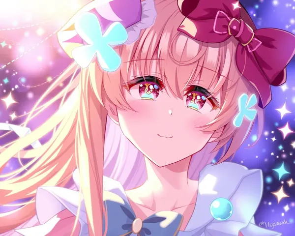Magical Girl with Sparkles and Glitter HD