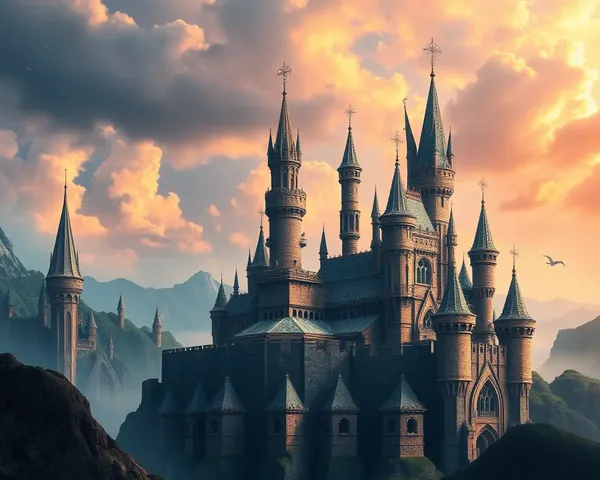 Magical Kingdom with Impossible Architecture and Gravity