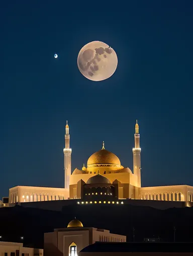 Magical Nighttime View of Masjid Nabawi