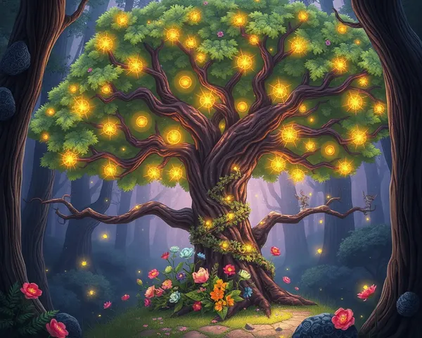 Magical Shawaya Tree in Fantasy Forest