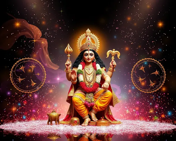 Magical Sparkles Glitter Krishna Studio Background Png