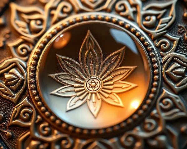 Magnified Shanku Chakra Namam with Seven Chakras Unveiled.