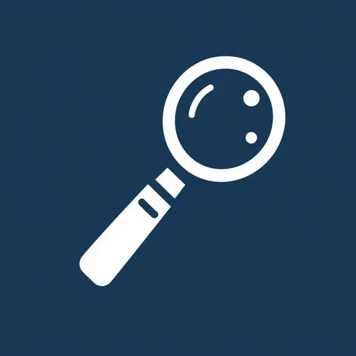 Magnifying Glass Icon: Symbol of Scientific Investigation and Discovery