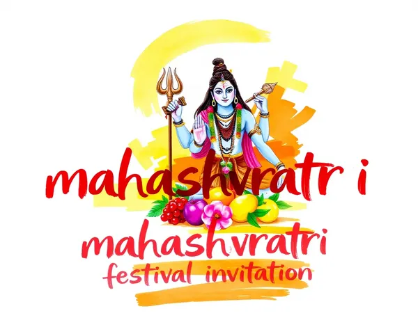 Mahashivratri Festival Invitation with Lord Shiva and Parvati