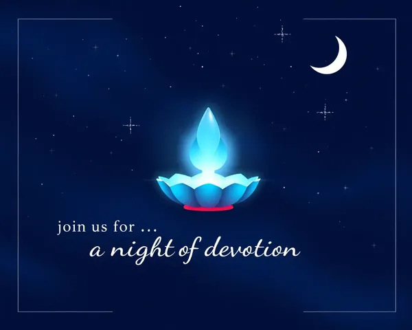 Mahashivratri Invitation with Night Sky and Shiva Linga