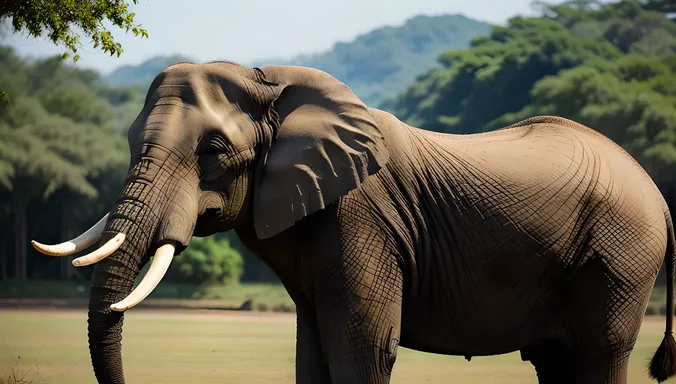 Majestic Elephant with Henna Designs Inspired by Kushti
