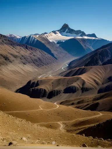 Majestic Mountain Range Photo with Dramatic Landscapes