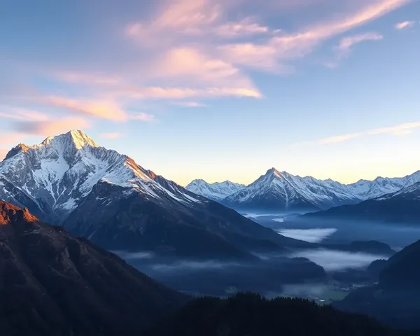 Majestic Mountain Range for Wedding Album Background