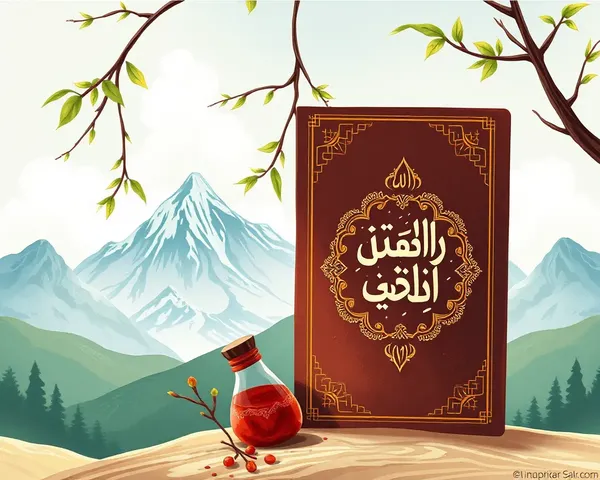 Majestic Mountain Range on Delicate Udghatan Card Design