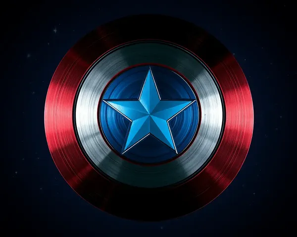 Marvel Wallpaper 4K for PC: Captain America's Shield in Space