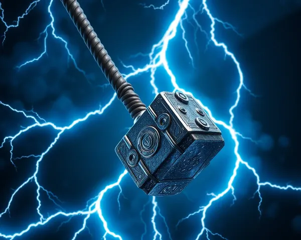 Marvel Wallpaper 4K for PC: Thor's Hammer in Mid-Air