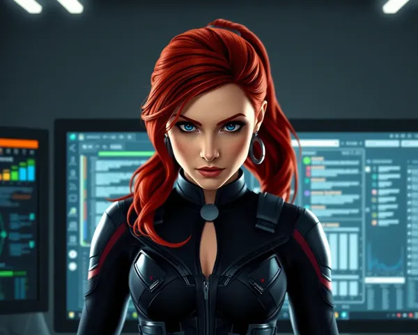 Marvel Wallpaper 4K for PC Download: Black Widow in High-Tech Lab