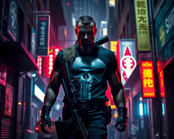 Marvel Wallpaper 4K for PC Download: Punisher in Dark Alleyway