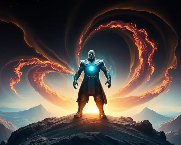 Marvel Wallpaper 4K for PC Download: Thanos in Cosmic Vortex