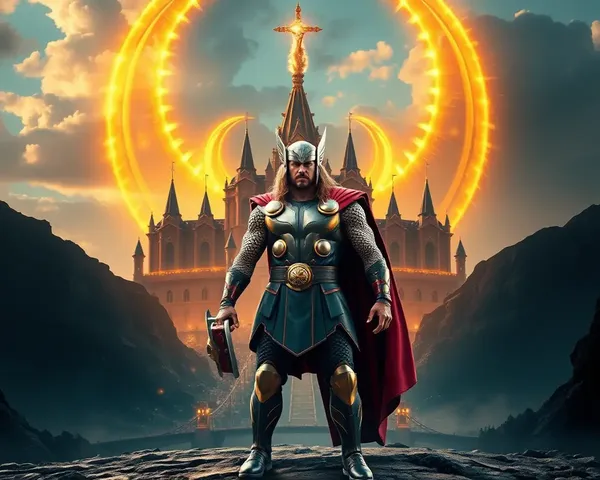 Marvel Wallpaper 4K for PC Download: Thor in Golden Asgardian Palace